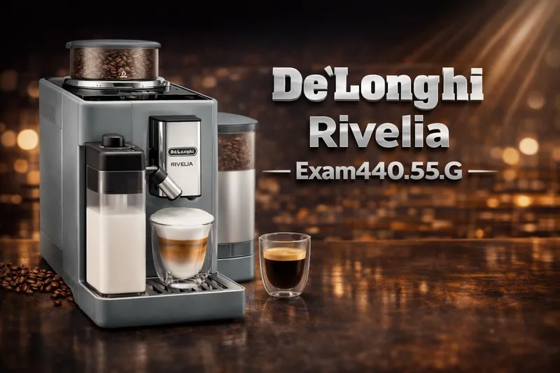 Cafetera superautomática DeLonghi Rivelia Pebble Grey EXAM440.55.G