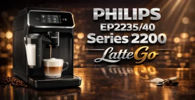Reseña, análisis, venta y opinión Máquina de café espresso totalmente automática Philips EP223540 Series 2200 LatteGo