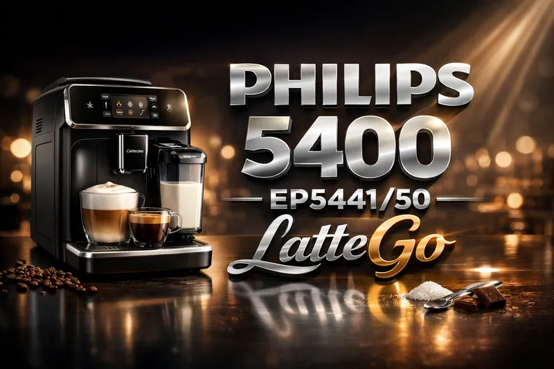 cafetera superautomática philips 5400 EP5441/50 sistema de leche Lattego