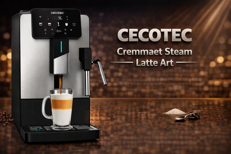 Cafetera superautomática Cecotec Cremmaet Steam Latte Art