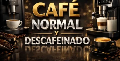 cafetera automática café normal y descafeinado