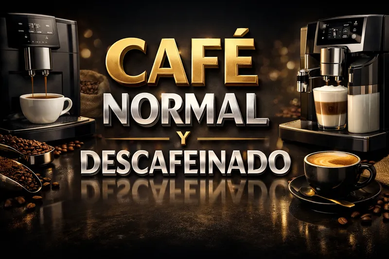 cafetera automática café normal y descafeinado