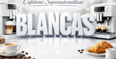 cafetera superautomatica blanca