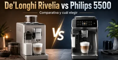 Comparativa De’Longhi Rivelia vs Philips 5500 con ambas cafeteras superautomáticas