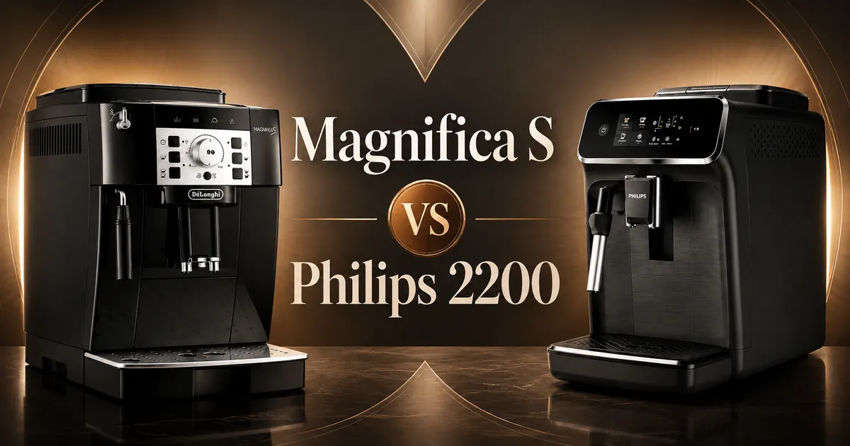 De’Longhi Magnifica S ECAM22.110.B vs Philips Serie 2200 EP2220/10